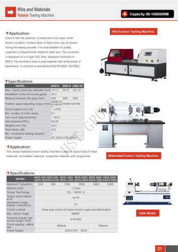 HST Wire and Material Torsion Testing Machine