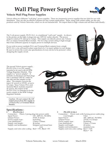Wall Plug Power Supplies