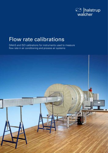 Flow rate calibrations