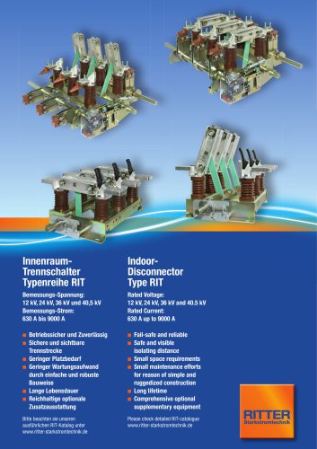 RITTER Earthing switch type EDS/ES