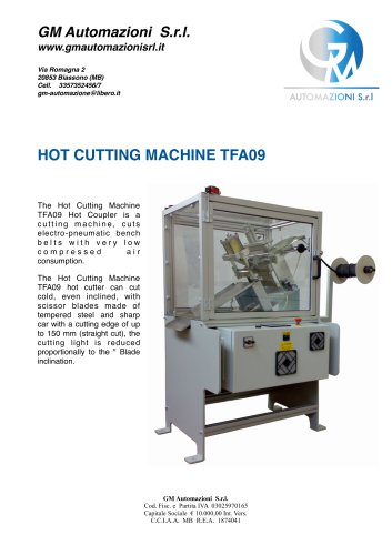 HOT CUTTING MACHINE TFA09