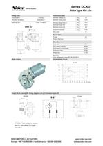 Worm gear Motor type 404 854 (DCK31) - 1