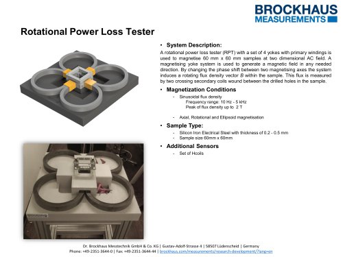 Rotational Power Loss Tester RPT