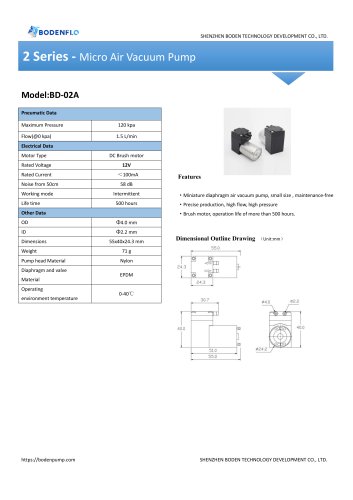 BD-02A-1.5L Specification（BODENFLO)