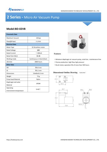 BD-02VB-1L Specification（BODENFLO)