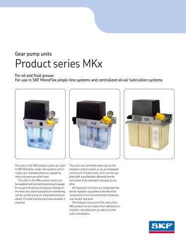 MKx series product brochure