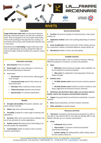 Product sheet: Rivet