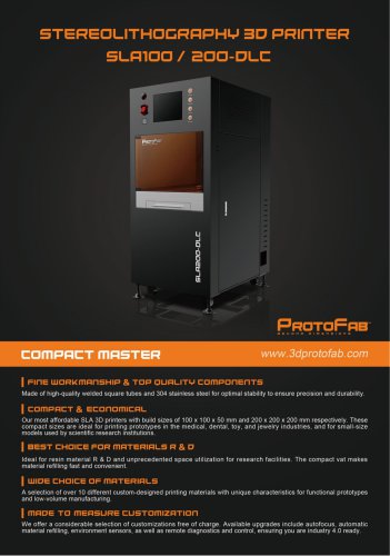 ProtoFab SLA100 200