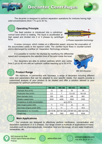 Decanter Centrifuges