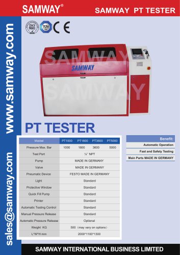 SAMWAY PT1800  Hydraulic Hose Testing Bench