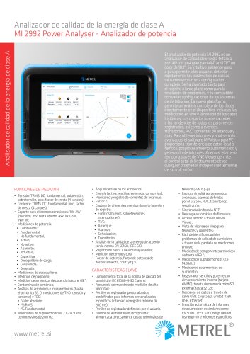 MI 2992 Power Analyser ES