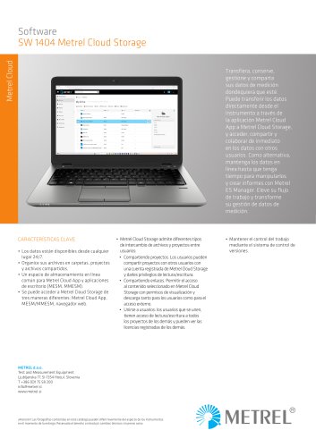 SW 1404 Metrel Cloud Storage