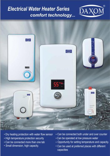 Electrical Water Heater Series comfort technology...