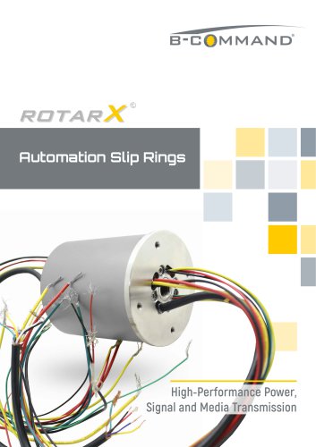 Automation Slip Rings rotarX by B-COMMAND