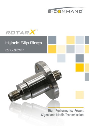 COAX Slip Rings rotarX by B-COMMAND