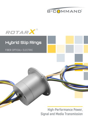 FORJ Fiber Optic Slip Rings rotarX by B-COMMAND