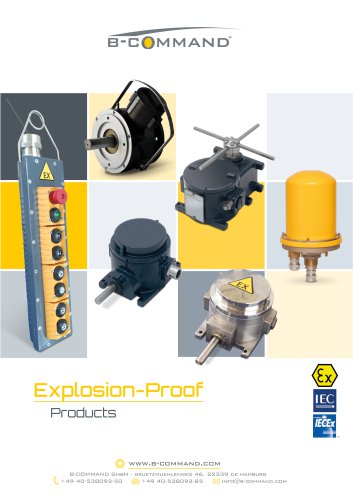 Products for hazardous Areas (ATEX, IECEx) B-COMMAND