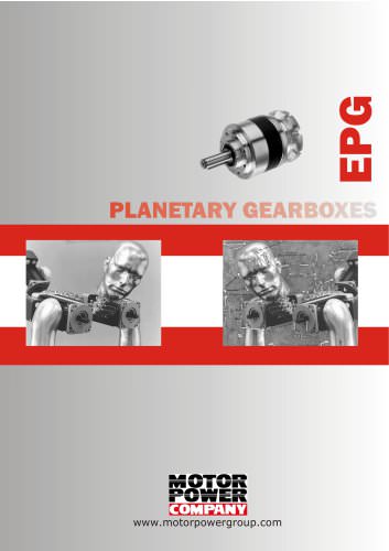 Catalogue EPG planetary gearbox.