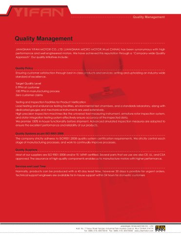 Quality Management