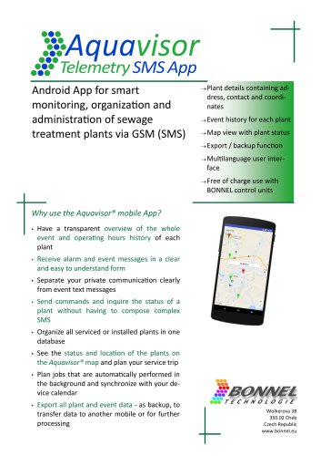 Aquavisor Telemetry SMS App