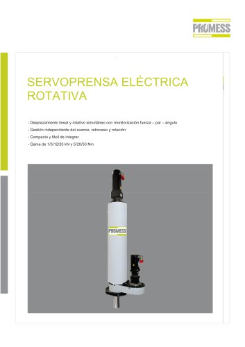 Servoprensa Electrica Rotativa