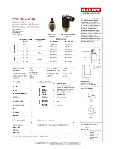 TYPE 803 and 804