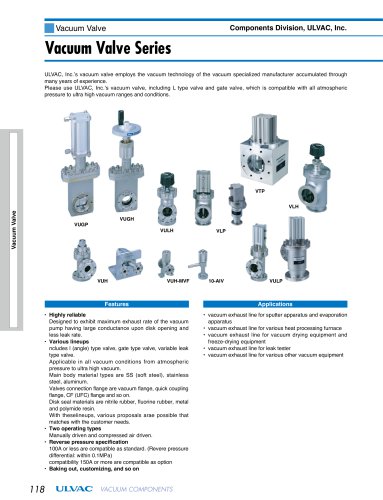 Vacuum Valve Series