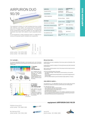 configuration options UV plant AIRPURION DUO 90/39