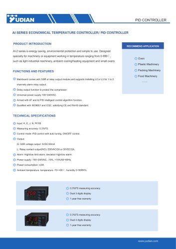 Yudian PID Temperature Controller AI-208/AI-218