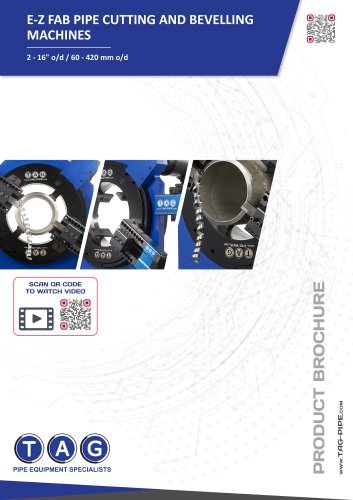 E-Z Fab Pipe Cold Cutting & Bevelling Machine Brochure