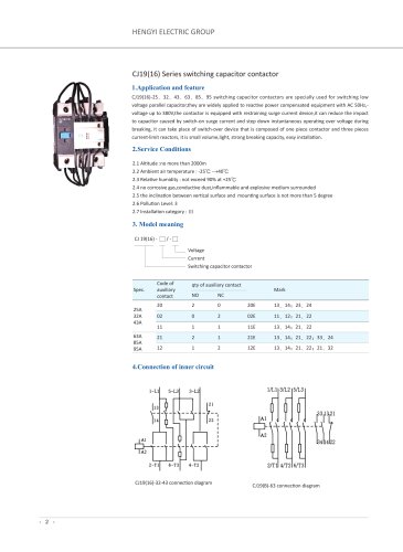 power contactor/AC/low-voltage/capacitor