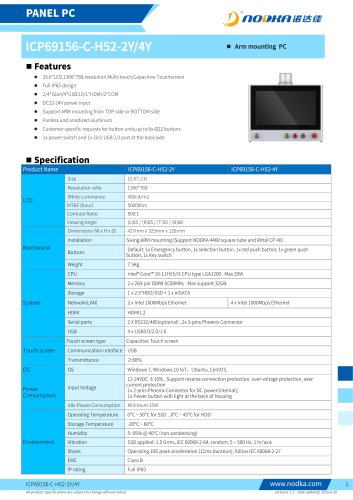ICP69XXX Series Datasheet