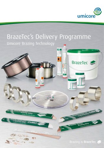 Brazing alloys product range