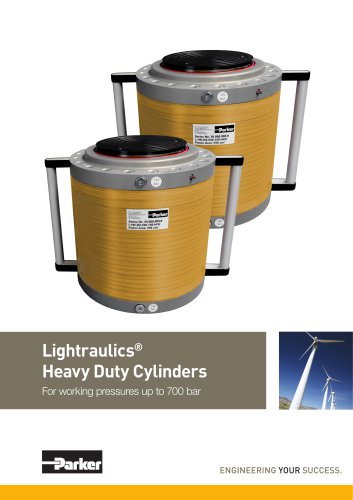 Lightraulics® Heavy Duty Cylinders For working pressures up to 700 bar