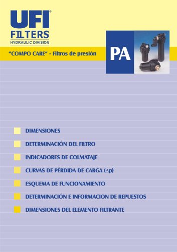 PA - COMPO CARE - filtros de presión