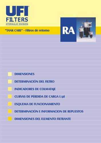 RQ - TANK CARE - filtros de retorno