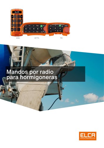 Mandos por radio para hormigoneras