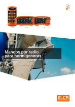 Mandos por radio para hormigoneras
