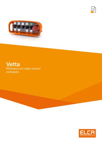 VETTA ri&ntilde;onera con radio control compacto