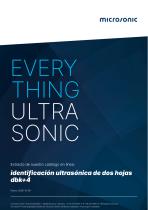 identificación ultrasónica de dos hojas dbk+4