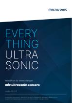 mic ultrasonic sensors