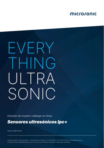 sensores ultrasónicos lpc+