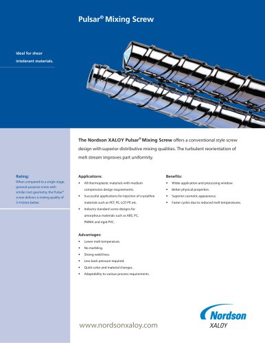 Pulsar® Mixing Screw