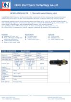 CENO 3 channel coaxial rotary joint RCN03-01WG-02COX