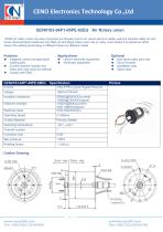 CENO Pneumatic rotary joint combine electrical slip ring QCN0103-04P1-05PE-02EG