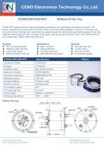 CENO Waterproof slip ring with hole 25mm ECN025-08P2-08S-IP67