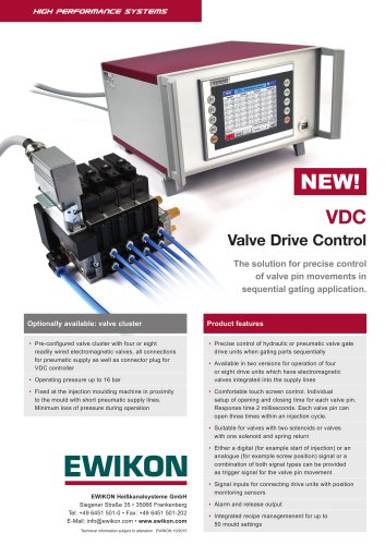 VDC (Valve Drive Control) control unit