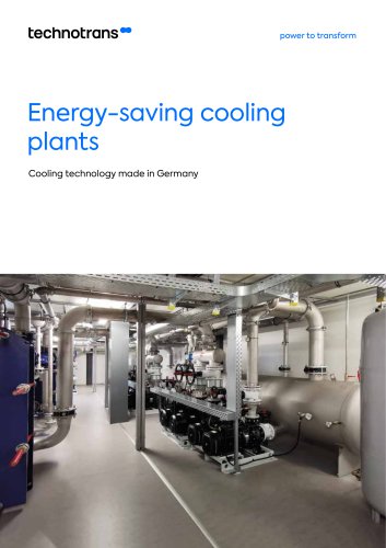 Energy-saving cooling plants