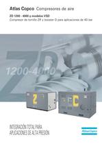ZD 1200 - 4000 y modelos VSD Compresor de tornillo ZR y booster D para aplicaciones de 40 bar - 1
