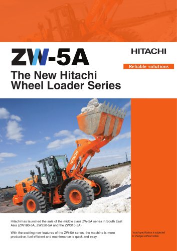 ZW-5 The New Hitachi  Wheel Loader Series